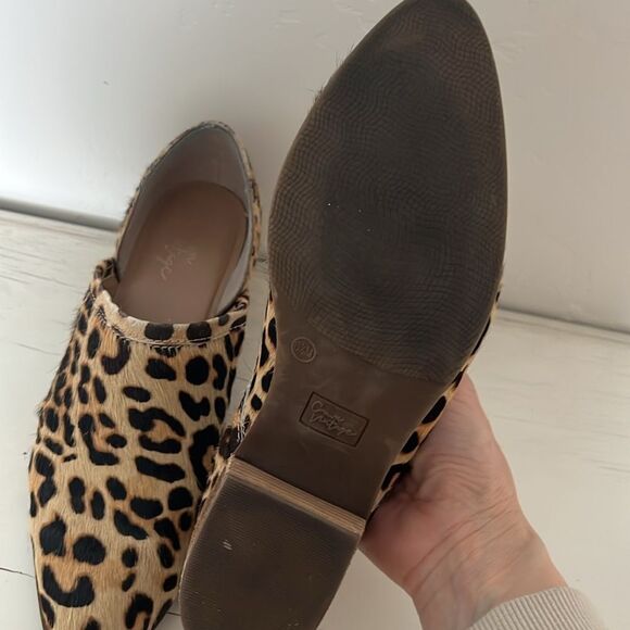 Crown Vintage Morrison Calf Hair Ankle Booties Leopard Print Size 6.5 - Picture 7 of 7